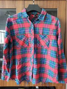 China Ladies Plaid Shirts ,Ladies Casual Check Shirts factory