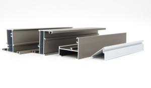 China Linea 42 6063 T6 Aluminium Casement Window Profiles Silver Anodized factory
