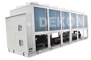 China Air cooled screw chiller 370KW-with heat pump optional factory