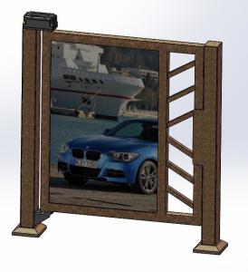 China 1000M 30W/2A Auto Barrier Gate For Office Buildings And Flap Turnstiles factory