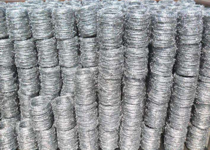 Hot Dipped Galvanized 20kgs Per Roll Pvc Coated Barbed Wires