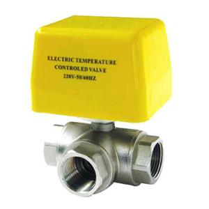 China Brass Electric Motor Operated Ball Valve IP55 High Flow Capability factory