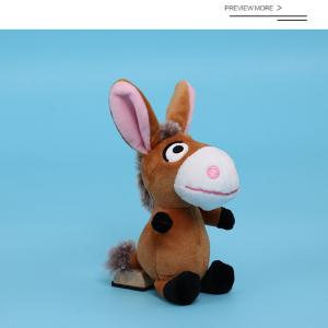 China Cute Donkey Shape Plush Keychain Toys Mini Size PP Cotton Filling 13CM factory