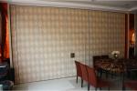 Sliding Hanging Track Roller Acoustic Partition Wall Plywood , Fabric , Leather