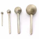 10-50 Mm Dia Diamond Mounted Points Spherical Head Diamond Grinding Bit Round