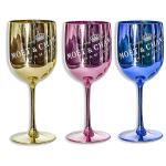 Ice Imperial Branded Wine Accessories Shiny Blue Plating Acrylic Champagne