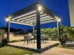 New Design Retractable Louvered Pergola Outdoor Canopy Aluminum Alloy Motorized