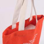 Logo Printed Cotton Canvas Tote Bags For Supermarket Packing And Shopping