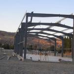 Welded Commercial Lightweight Steel Frame Construction H Shape For Workshop