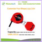 Personalized 8GB 32GB 64GB Pen Drive Memory Stick Custom 3D Logo PVC Cartoon