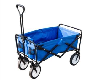 China Supermarket Stainless Steel Outdoor Multifunction Folding Utility Camping Wagon Cart factory