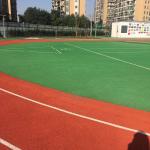 IAAF Standard Waterproof 13mm PU Synthetic Rubber Flooring Harmless