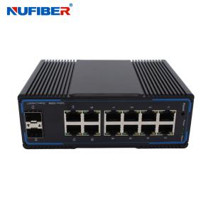 China Layer 2 Industrial Managed SFP Switch 2x1000M SFP Port To 12x10/100/1000M UTP Port factory