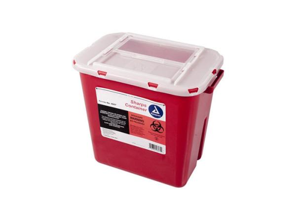 WinnerCare Sharps Container 2 Gallon- Biohazard Patient Room Needle Disposable -