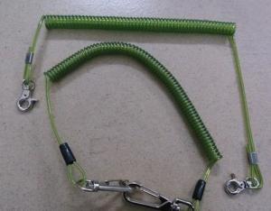 China Stainless Steel Wire Rope Protection for Tools Transprent Green Color factory