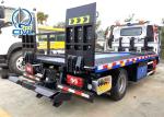 3800 Wheelbase HOWO Truck Mounted 4x2 6.2M Flatbed Tow Truck / Wrecker Vehicle