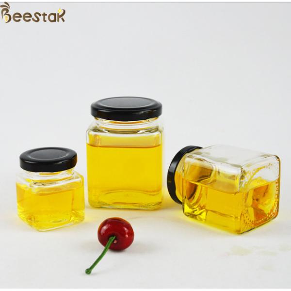 Classic Square Candy Vegetable Salad Jam Honey Jar And Spoon 50ml-730ml With