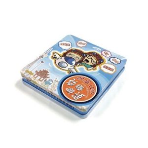 Rectangular Double Lid CD Tin Box