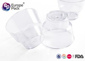 China Elegant Disposable Plastic Dessert Cup 5Oz Round Shape Plastic Dessert Glasses factory