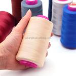 Supply Polyester Cotton Thread 40/2 5000 Yards 100% Spun Sewing Thread for
