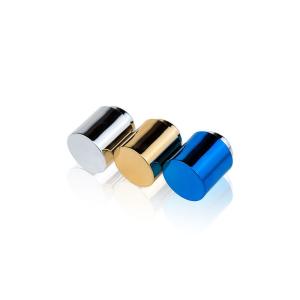 China Cylindrical Luxury High-End Good Sealing OEM Perfume Cap Surface Electroplating And Polishing Process factory