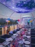 Full House Designs Outdoor Polycarbonate Dome House Glamping Star Capsule Bubble