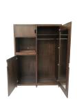 Luxury design American hotel Custom made walnut wood veneer Wardrobe,closet