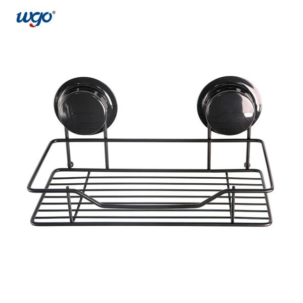 No Nails / Drilling Hole Needed Bathroom Shower Caddies Self Adhesive Chrome