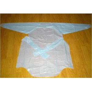 Yellow 35-60g Polyethylene Disposable Isolation Gowns 110cmx193cm Gowns With