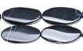 Black Striped Agate Twist Ovals