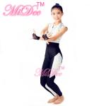 Sporty Hip Hop And Jazz Top Dance Costumes V Neckline Sparkle Zipper Vest Sports
