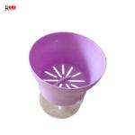 Blue Purple Plastic Flower Pots Cyclic Water Absorption OEM / ODM Available