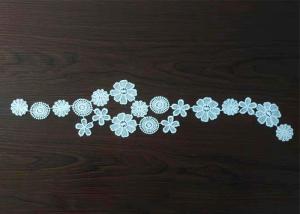 China OEM French Venice Guipure Lace Collar Applique Poly Milk Embroidered Lace Trim factory
