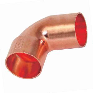 China Short Refrigeration Pipe Fittings 90 Degree Elbow 14 MM For Hvac factory