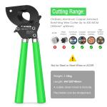 Practical Alloy Ratcheting Steel Cable Cutters , Anti Abrasion Ratchet Cable