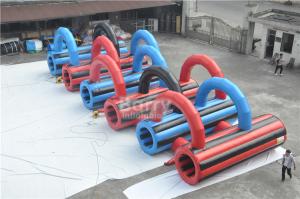China Customzied Insane 5k Inflatable Run Obstacles For Adults , Event Giant Crawling Tunnel factory