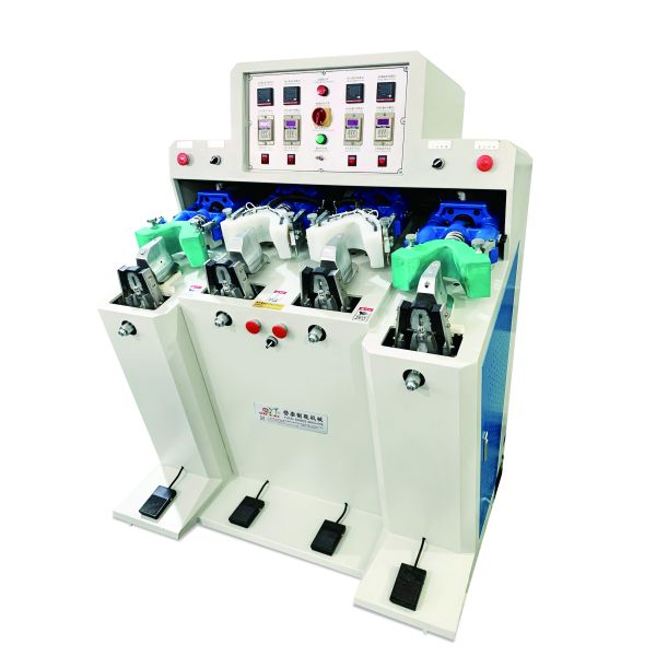 Horizontal Two Hot and Two Cold Back Part Moulding Machine Shoe Heel Seat Molding Machine Shoe Back Part Making Machine