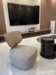 Nordic Fashion Luxury Modern Hotel Single Sofa Chair Fabric Leisure Chair