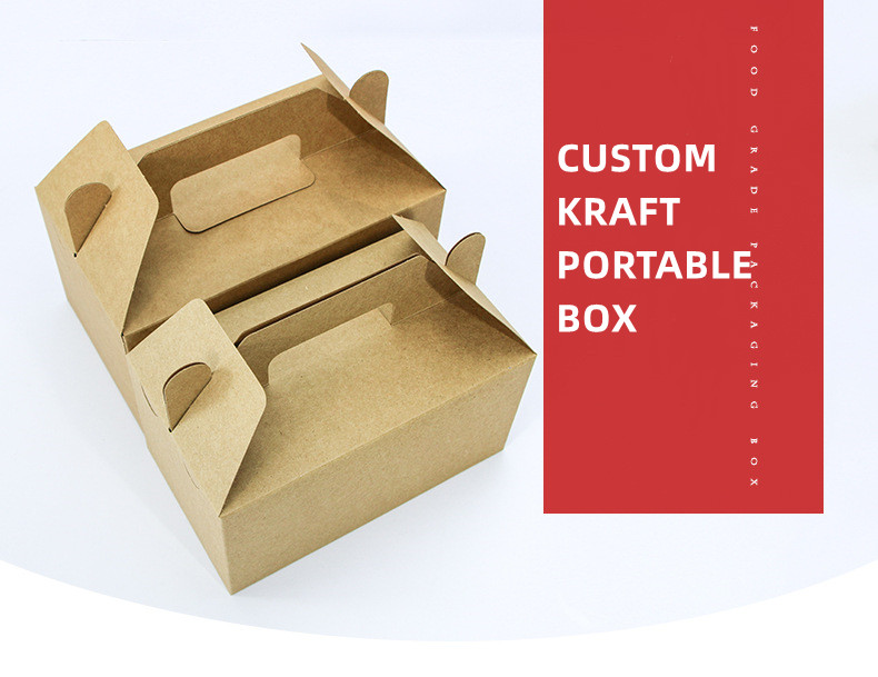 Food Safe Fried Chicken Paper Togo Boxes Packaging Carry Out Containers
