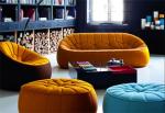 Customizable 3 Seats Ottoman Sofa Set , Sectional Living Room Sofa Set