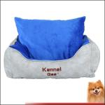 dog bed luxury artificial leather and short plush pp cotton pet bed china