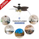 3000K Color Temperature Ceiling Fan with Light 1stshine Hotel Fancy Pull Chain