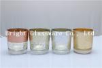 prefect design electroplated rose gold glass candle holder
