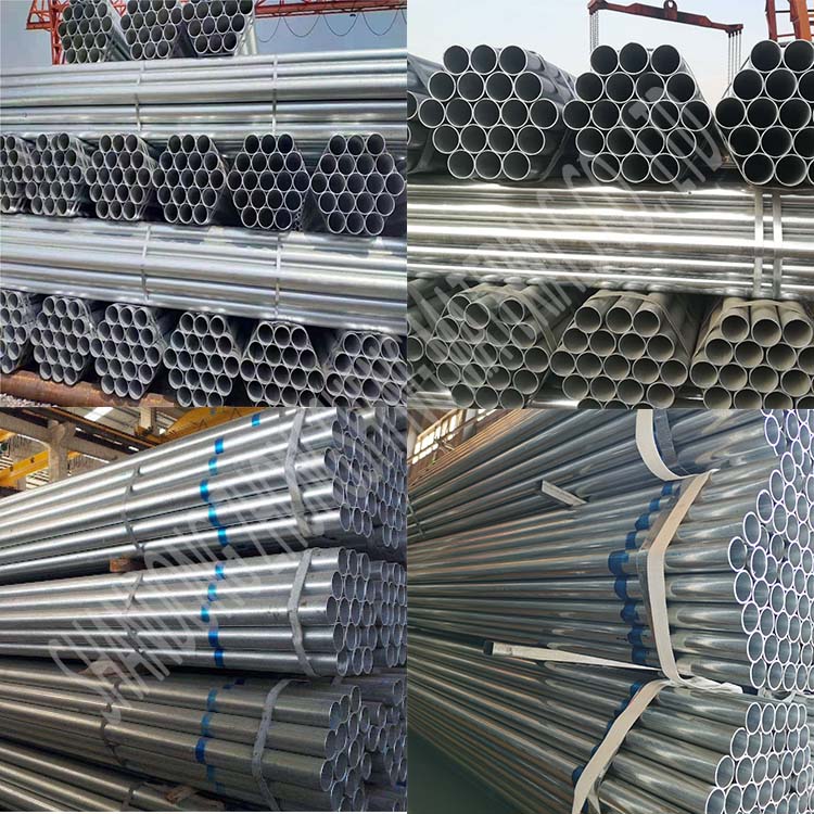 ERW Technique Galvanized Steel Pipe 80mm Diameter 10 Feet Long for Balcony Railing
