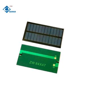 0.54W Mini Poly Module Waterproof Solar Panel ZW-8447 Epoxy Adhesive Layer Solar Panel 6V