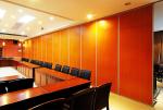 95mm Soundproof Dining Hall Wooden Partition Aluminum Alloy Frame By Geling