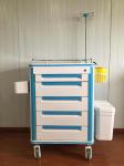 Doctor 5 Inch Caster Wheel Medical Storage Hospital Trolley Medication For