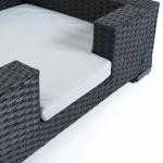 Indoor Pet Couch Pad Rattan Wicker Pet Bed Four Feet Breathable Dog Seat Sofa
