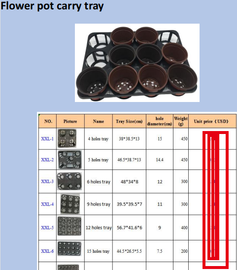 White HDPE 3 Gallon Plastic Grow Bags 24cm*16cm Nursery Plant Poly Bag