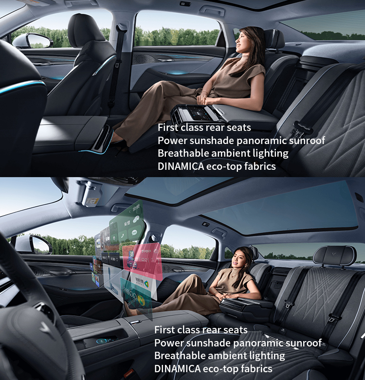 Voyah Zhuiguang Chasing Light 580kW/730km Energy Electric Car with 4-door 5-seater Body Structure and WHEELBASE 3000mm